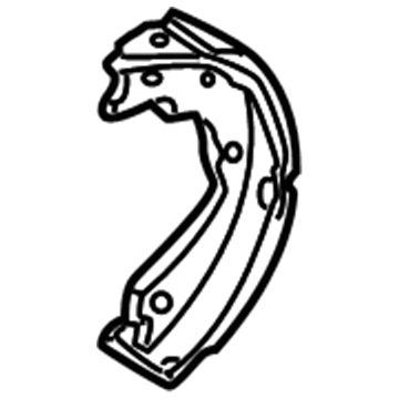 Honda 43155-S9V-A11 Shoe B, Driver Side Parking Brake