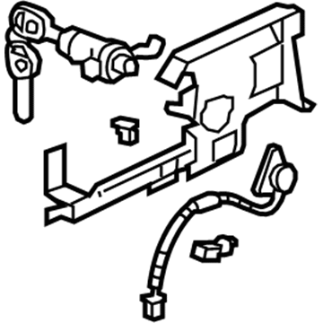 Honda 72185-SLN-A01 Cylinder, Driver Side Door