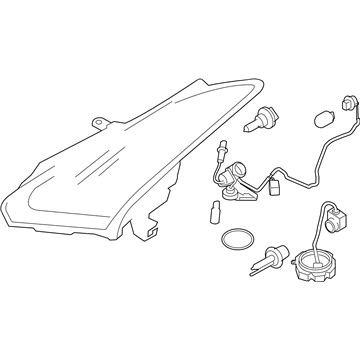 Nissan 26010-KB52A Passenger Side Headlamp Assembly