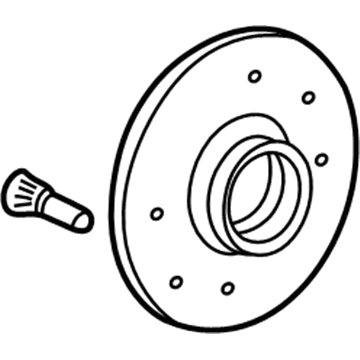 Honda 44600-S04-980 Hub Assembly, Front (13")