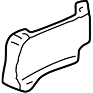 Honda 81195-S0X-A11ZA Cover, R. FR. *G49L* (SWS) (LIGHT FERN GREEN)
