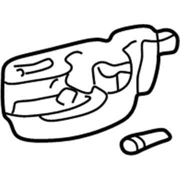 GM 88971437 Handle, Front Side Door Inside *Gray