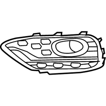 Honda 71107-TP6-A50 Garnish, L. FR. Foglight