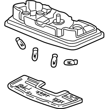 Acura 34250-S3V-A01ZB Light Assembly, Map (Light Saddle)