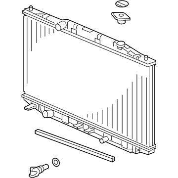 Acura 19010-R9P-A51 Radiator (Denso)