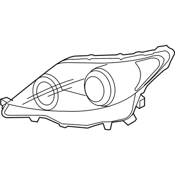 Lexus 81185-50281 Headlamp Unit With Gas, Left