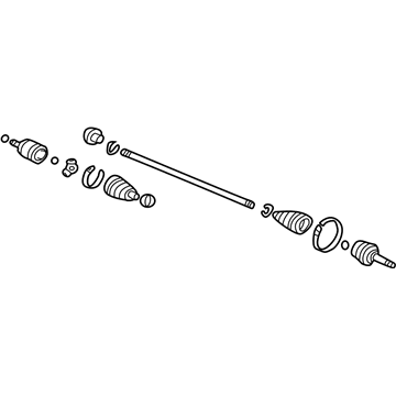 Acura 44306-S0K-C11 Driveshaft Assembly, Driver Side