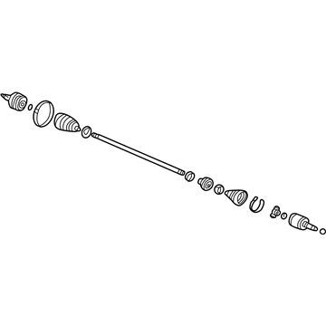 Acura 44305-S0K-A00 Driveshaft Assembly, R