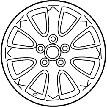 Toyota 42611-AA070 Wheel, Alloy