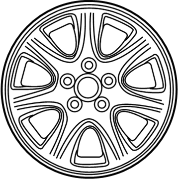 Toyota 42611-33A40 Wheel, Alloy