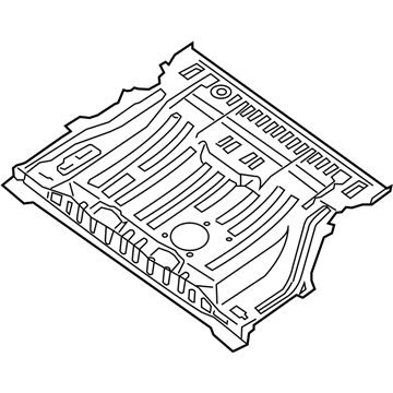 Nissan 74512-ZF030 Floor Re Front