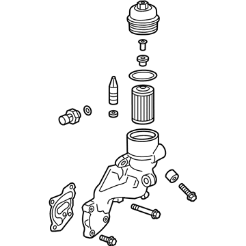 GM 12674917 Adapter Asm-Oil Filter (W/ Bypass Valve)