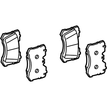 Lexus 04465-50260 Front Disc Brake Pad Kit