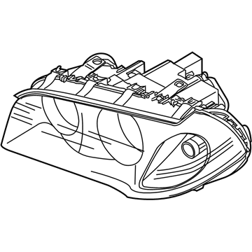BMW 63-12-3-418-423 Left Headlight Halogen Lhd