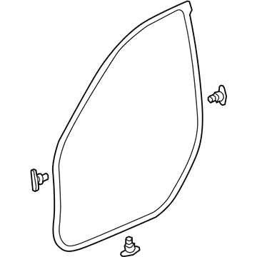 Honda 72350-TVA-A01 Weatherstrip, L. FR. Door