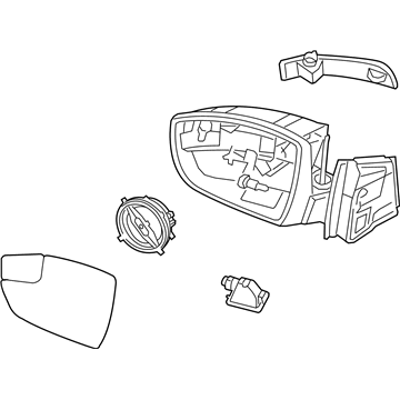 Ford CP9Z-17682-CA Mirror Assembly