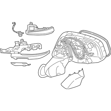 Toyota 87940-42E11 Mirror Assembly
