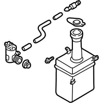 Kia 0K2C167480DS Windshield Washer Tank Assembly