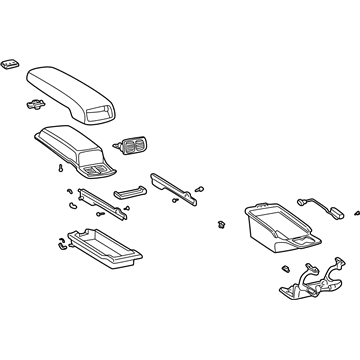 Lexus 58920-50121-A0 Armrest Assy, Rear Console