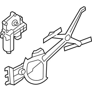 GM 94705324 Rear Side Door Window Regulator