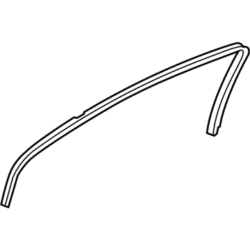 GM 20856460 Weatherstrip, Rear Side Door Window Inner