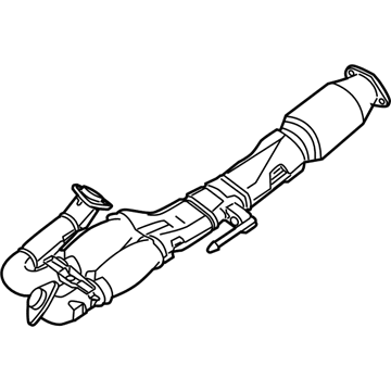 Nissan 20020-9DC0A Exhaust Tube Assembly, Front W/Catalyst