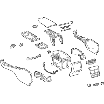 Toyota 58810-07150-C6 Console Assembly