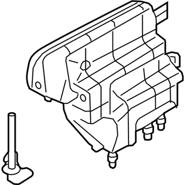 BMW 17-13-8-610-819 Radiator Coolant Overflow-Reservoir Expansion Tank