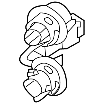 Kia 92480D5000 Rear Combination Holder & Wiring, Outside