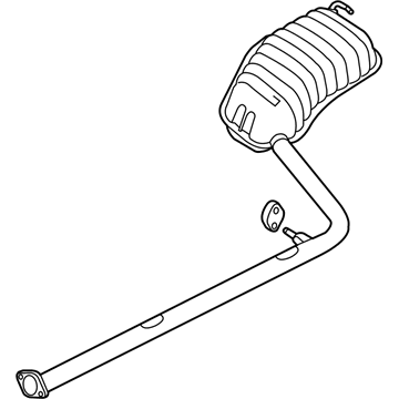 Hyundai 28710-3S140 Rear Muffler Assembly