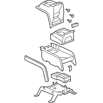 GM 25775486 Compartment Asm-Front Floor *Light Cashmere