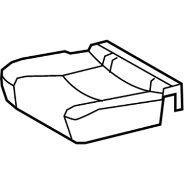 Lexus 71075-60F60-A2 Rear Seat Cushion Cover Sub-Assembly, Right (For Bench Type)