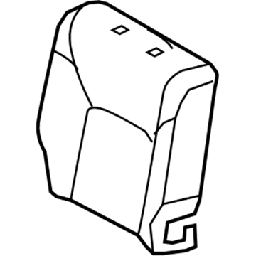 Lexus 71077-60G30-A2 Rear Seat Back Cover Sub-Assembly, Right (For Separate Type)