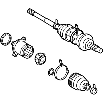 Lexus 42340-28091 Shaft Assembly, Rear Drive