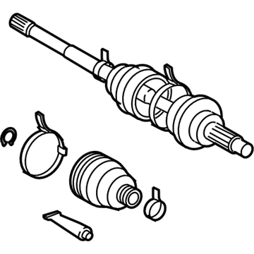 Lexus 42370-29437 Shaft Set, RR Drive