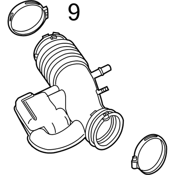 Ford BR3Z-9B659-C Air Hose