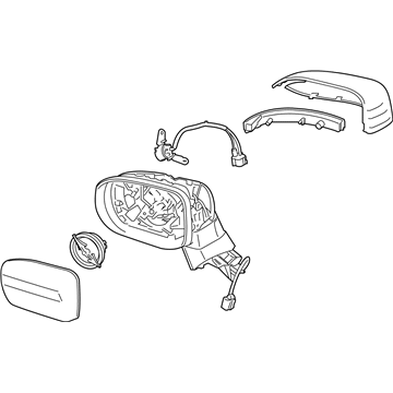 Kia 87620S9230 Outside Mirror Assembly