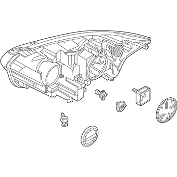 Ford LK4Z-13008-A HEADLAMP ASY