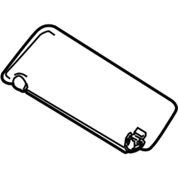 Nissan 96401-9GE0A Left Sun Visor Assembly