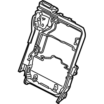 Nissan 88666-7S010 Frame Assembly-Back, 2ND Seat Center