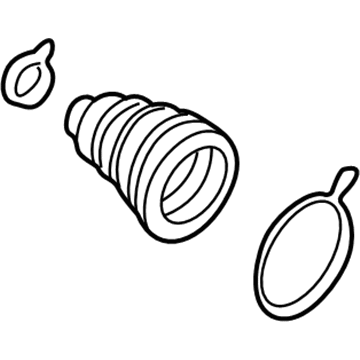 Nissan 39741-2Z325 Repair Kit-Dust B00T, Inner