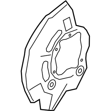 Kia 51755J6000 Front Brake Disc Cover