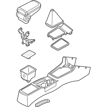 Kia 0K2S264410A75 Console Assembly