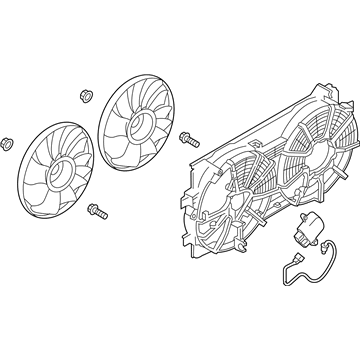 Nissan 21481-5SA0B Motor Assy-Fan & Shroud