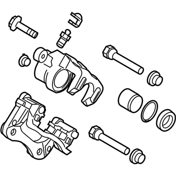 Hyundai 58311-2TA60 Caliper Kit-Rear Brake, RH