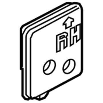 Kia 83394A7000 Pad-Rear Door Impact, RH