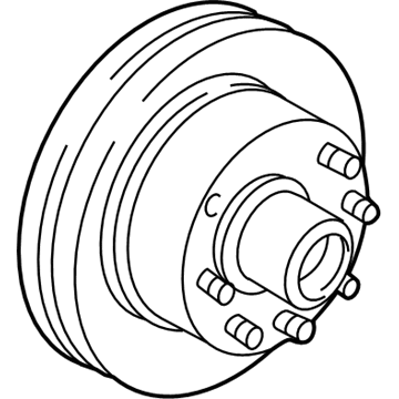 Ford 4U2Z-1V102-B Hub & Rotor