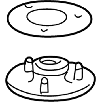 Honda 51920-S3Y-013 Rubber, Front Fork Mounting