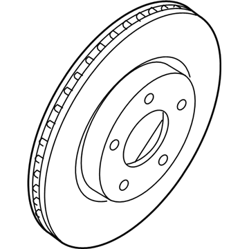 Nissan 40206-3TA0B Rotor Disc Brake Front