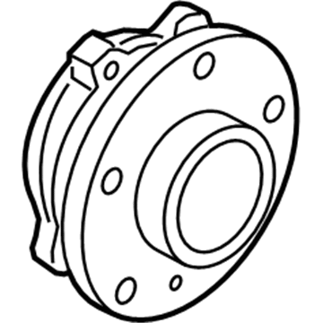 BMW 31-20-6-868-480 Wheel Hub With Bearing, Front